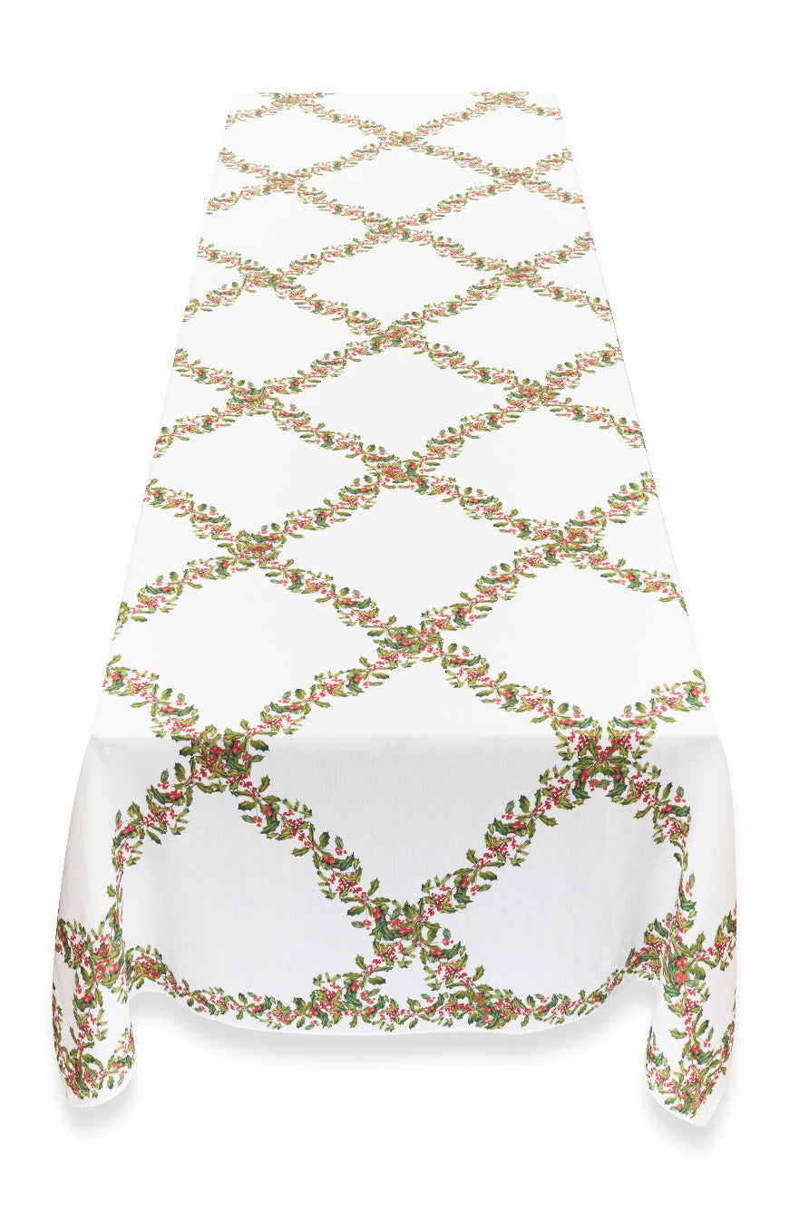 'Holly' Linen Tablecloth