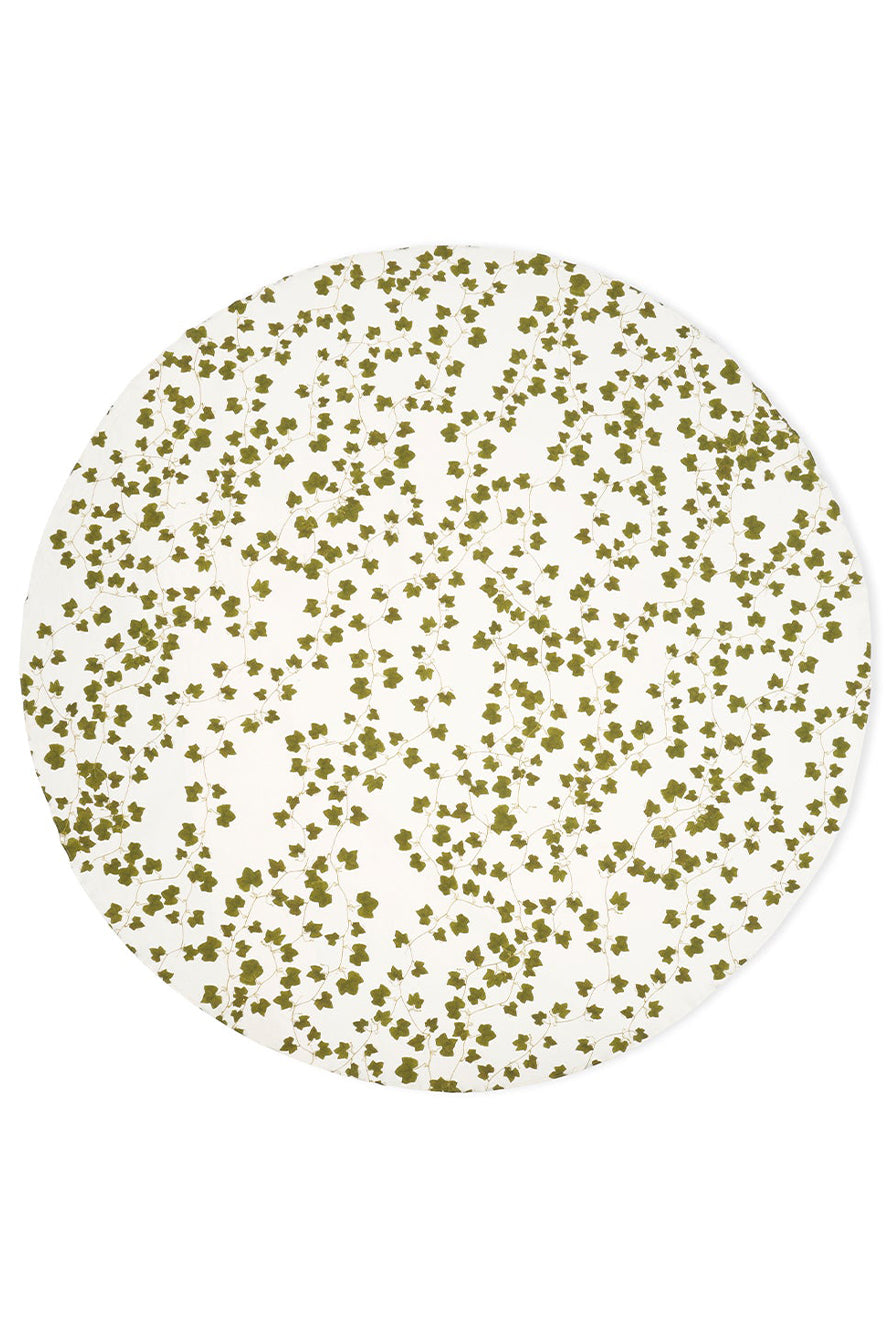 'Ivy' Round Linen Tablecloth, 260cm