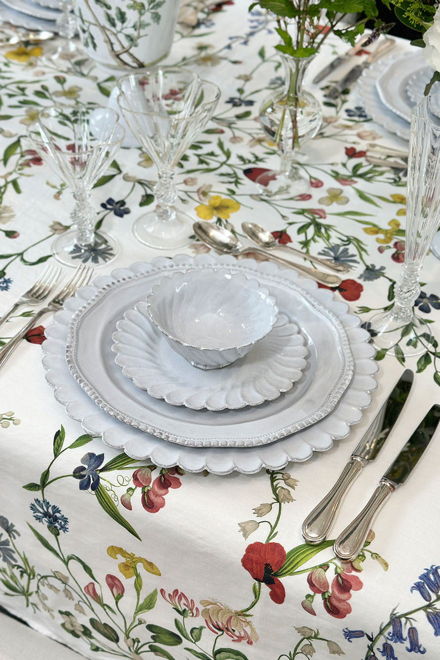 S&B x John Derian 'Botanical Wildflower' Linen Tablecloth