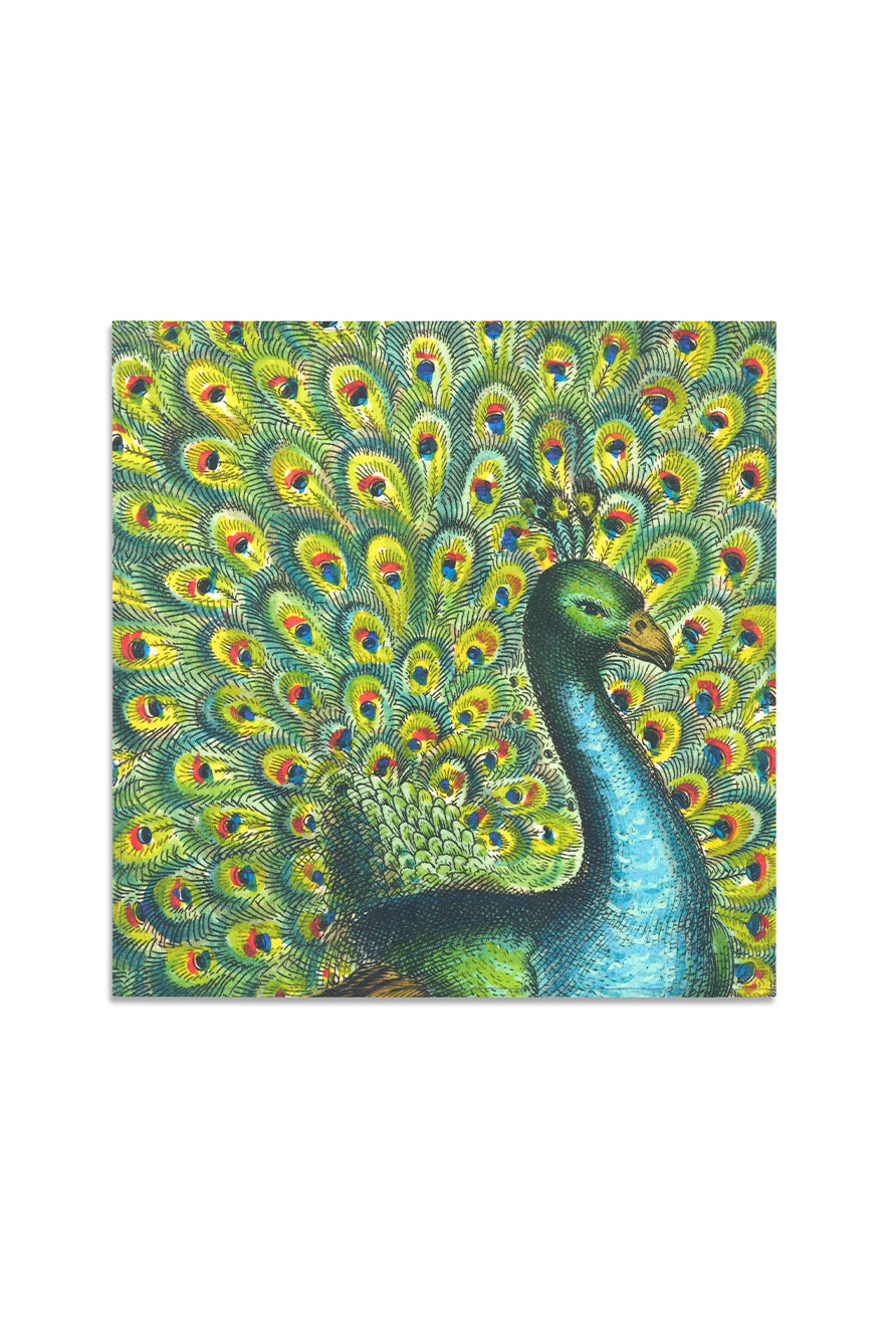 S&B x John Derian 'Peacock' Linen Napkin, 50x50cm