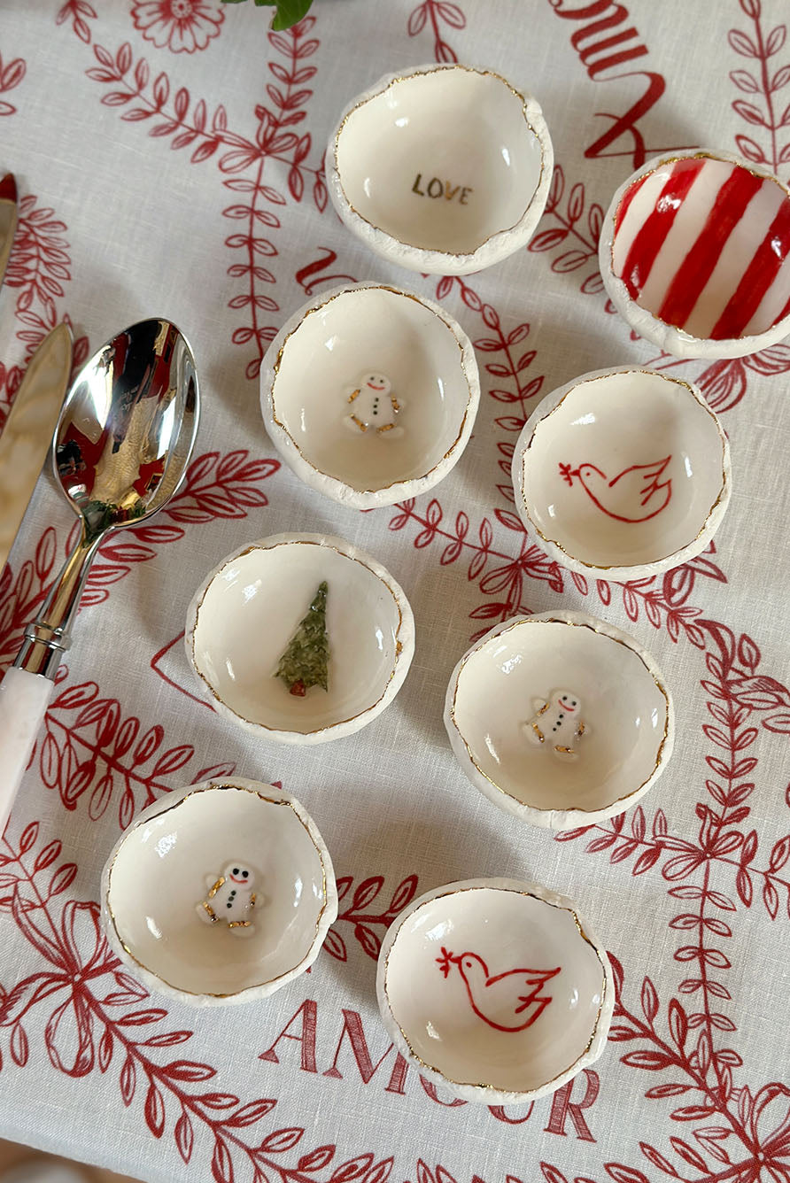 HB Porcelain Jagged Edge Napkin Ring