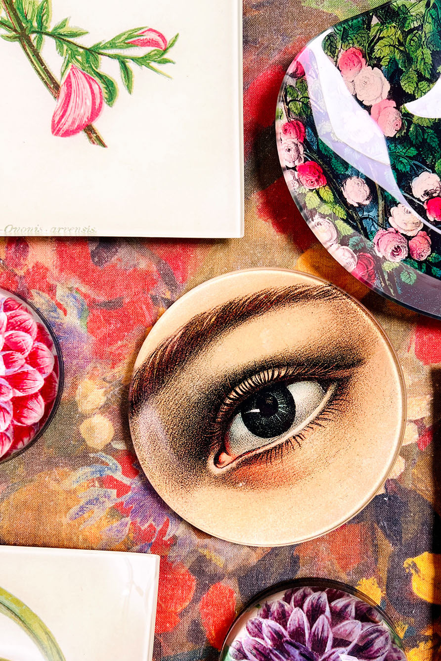 John Derian 'Peacock Flourish' Oval Decorative Platter, 13 x 18cm