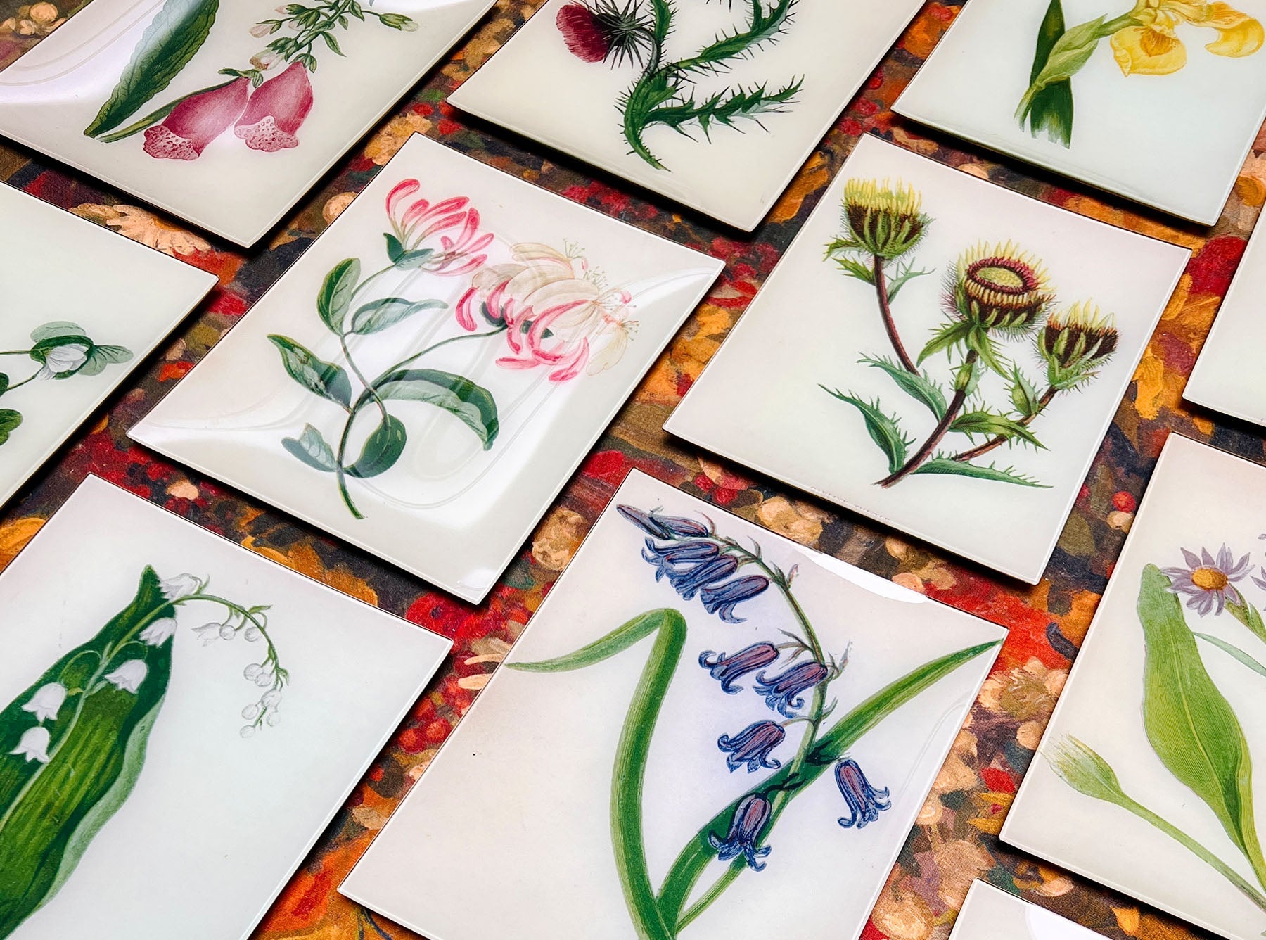 John Derian 'Crab Apple' Rectangular Tray, 20 x 27cm