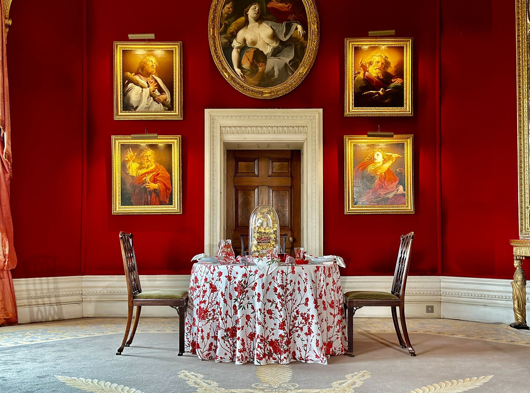 Joséphine Dinner Plate with Gold Rim by Astier de Villatte, 26.5cm