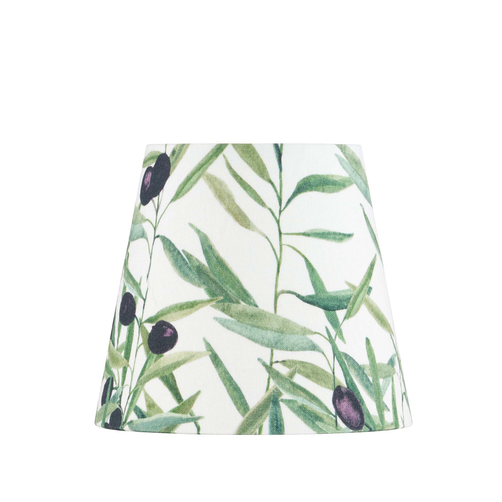 'L'Olivier' Linen French Drum Lampshade, 13cm