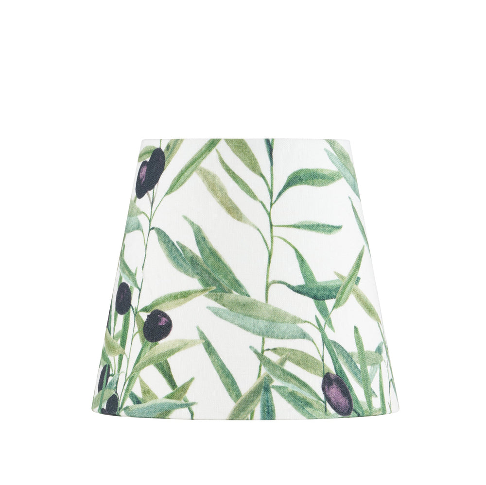 'L'Olivier' Linen French Drum Lampshade, 13cm