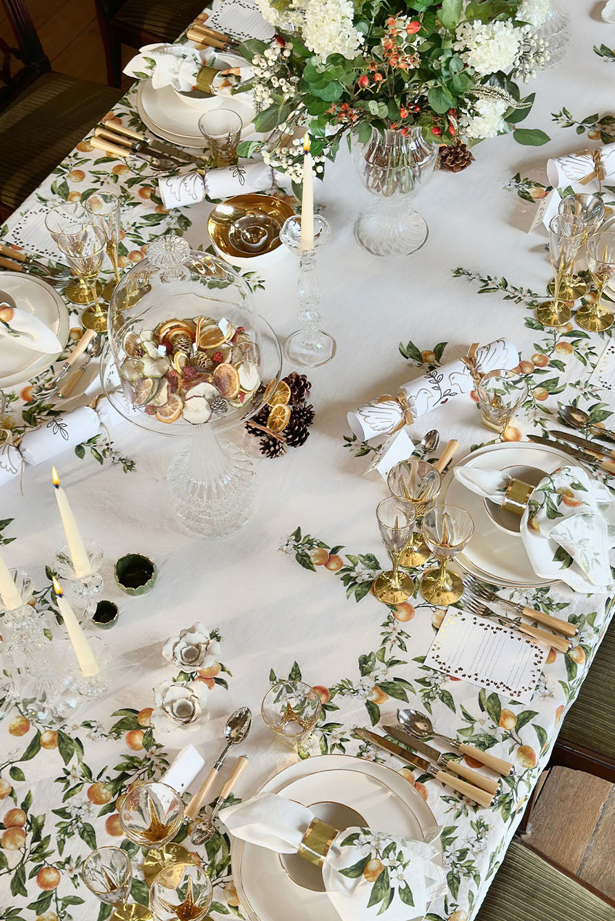 'L'Orangerie' Linen Tablecloth