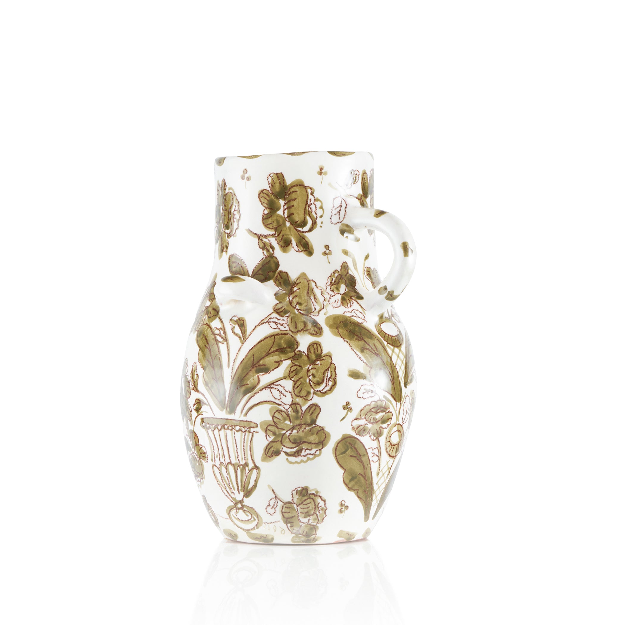 Lady Clover Hand-built & painted Jug