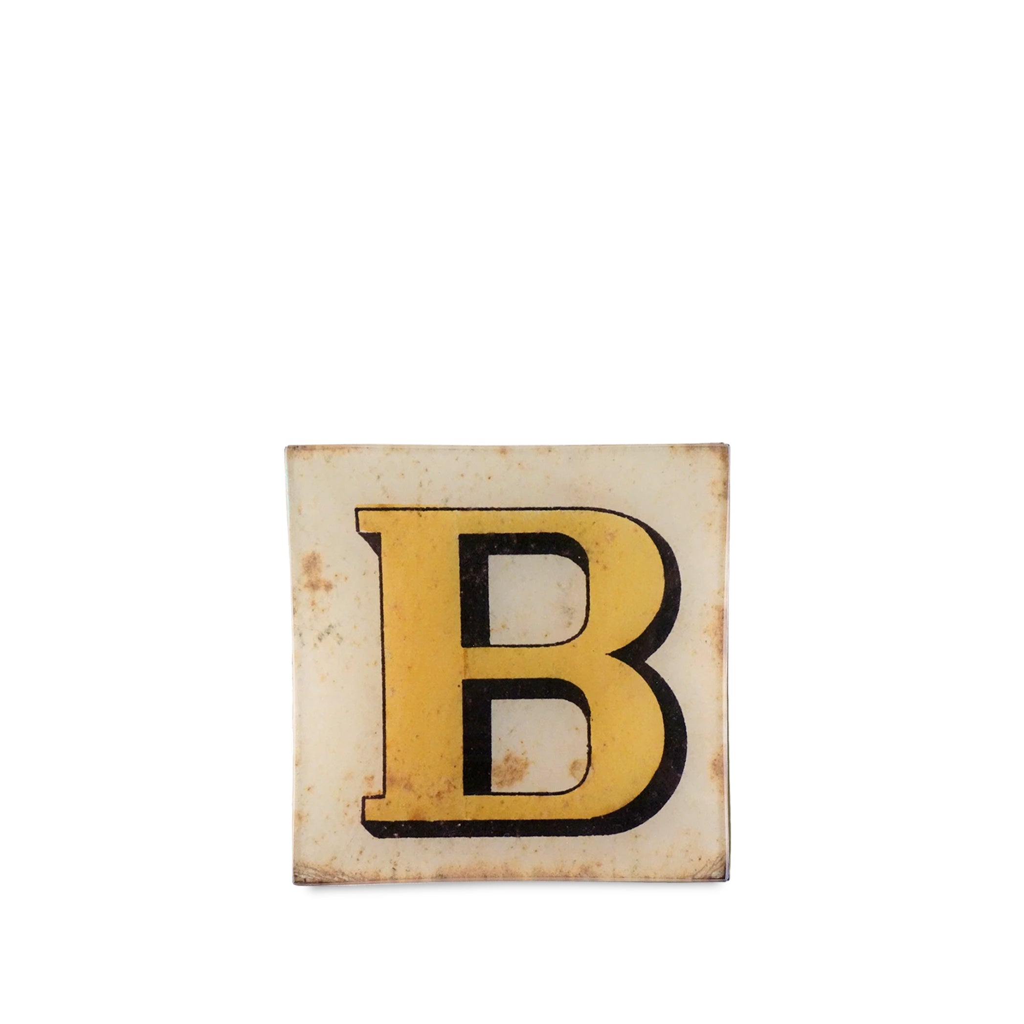John Derian Block Letter B Square Trinket, 15cm
