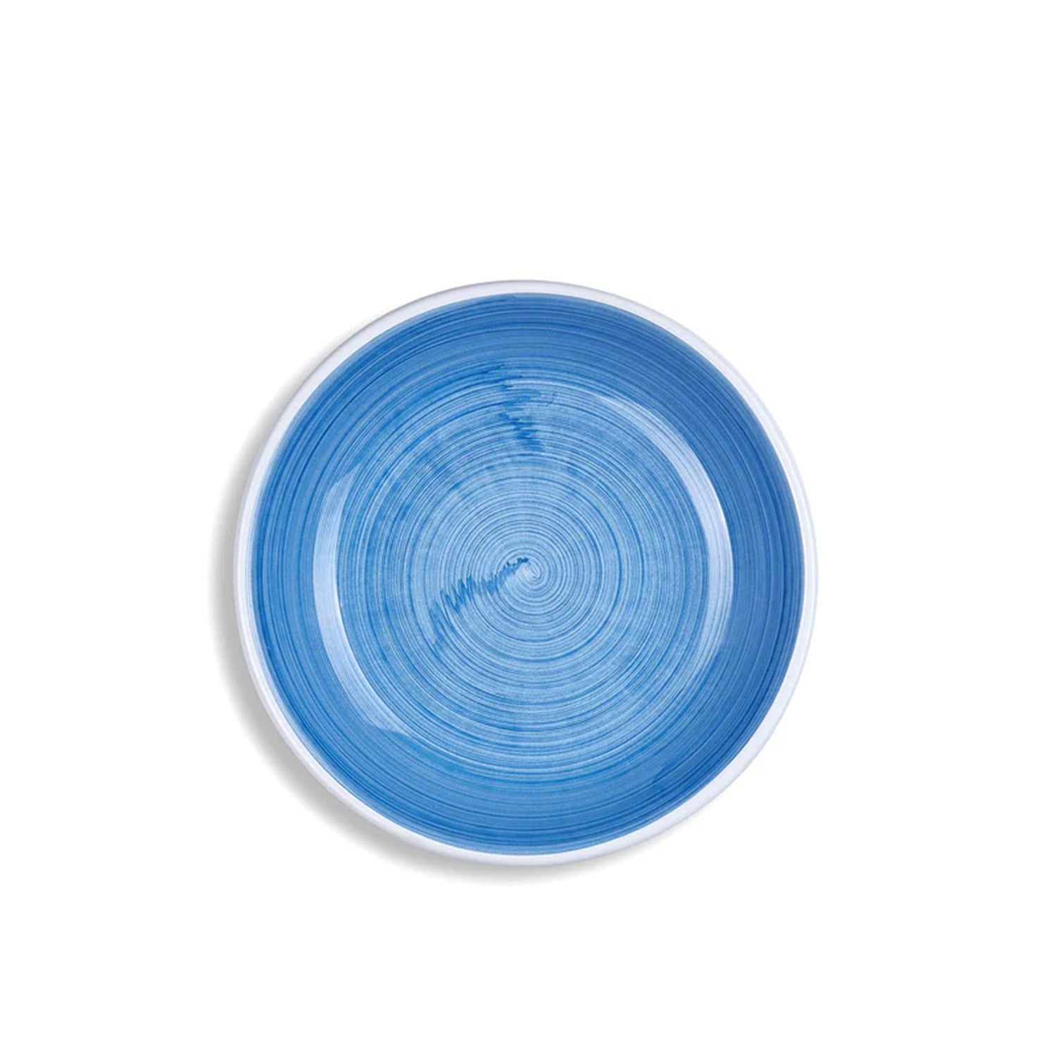 S&B 'Brushed' Ceramic Pasta Bowl in Light Blue, 22cm