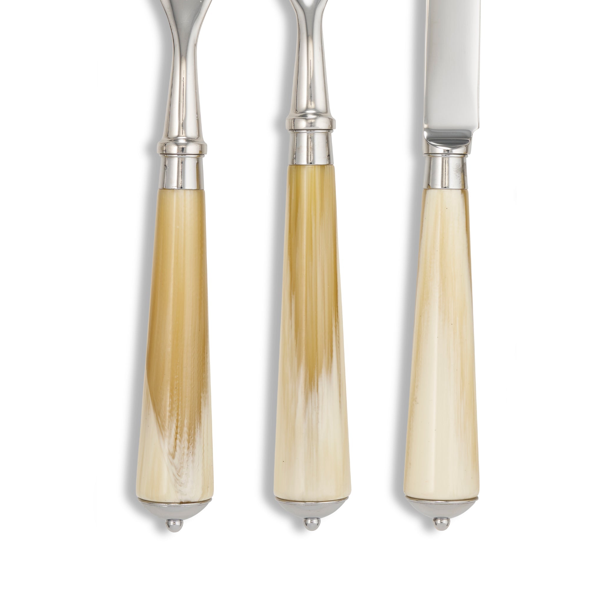 Julia Light Horn Resin & Stainless Steel 7 Piece Cutlery Set