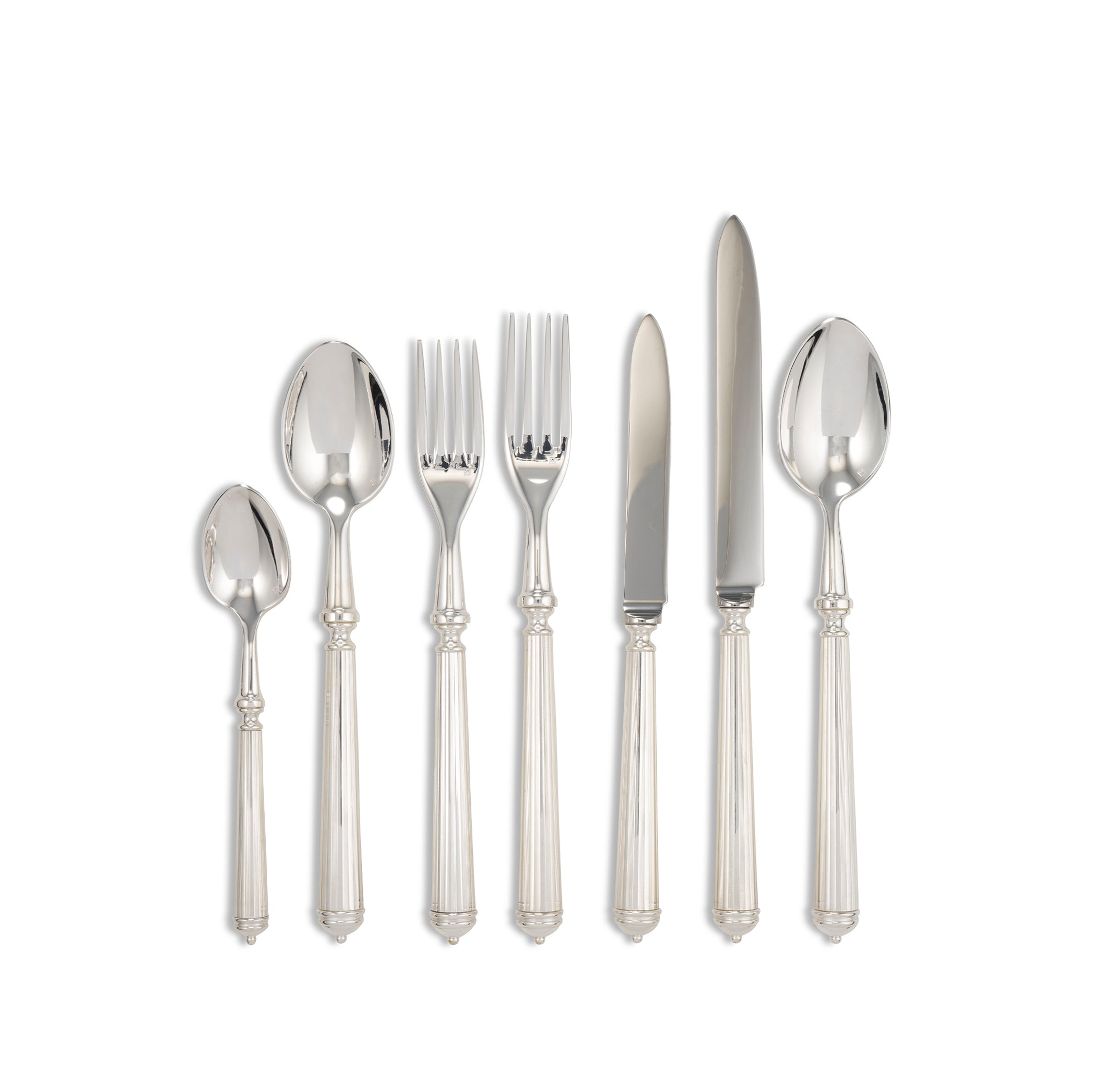 Julia Lignes Silver Plated 7 Piece Cutlery Set