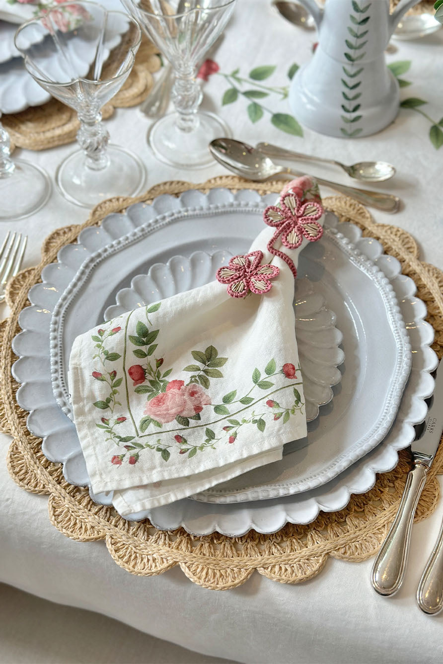 'Maja' Handwoven Straw Effect Placemat, 40cm