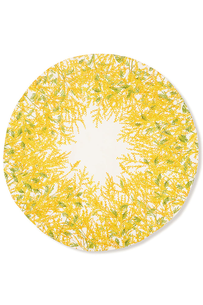 'Mimosa' Round Linen Tablecloth, 260cm