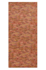 'Marble Fan' Linen Tablecloth in Rust Red, Yellow & Orange