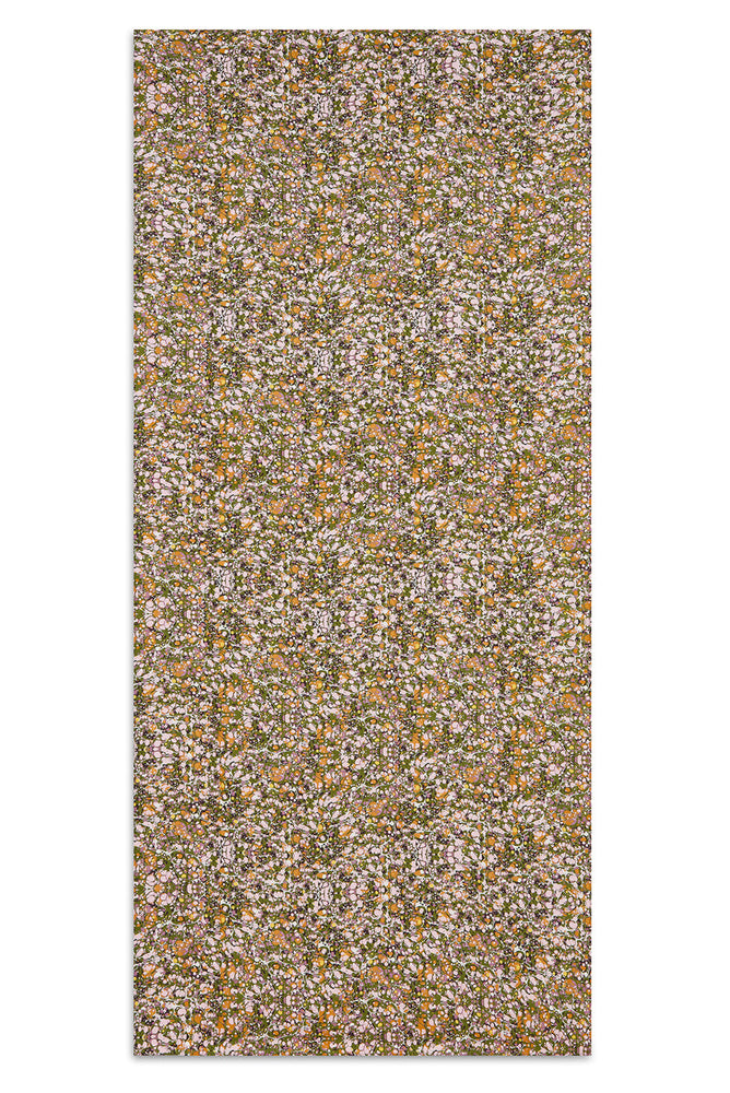 Summerill & Bishop 'Marble' Linen Tablecloth in Green, Rose Pink & Orange