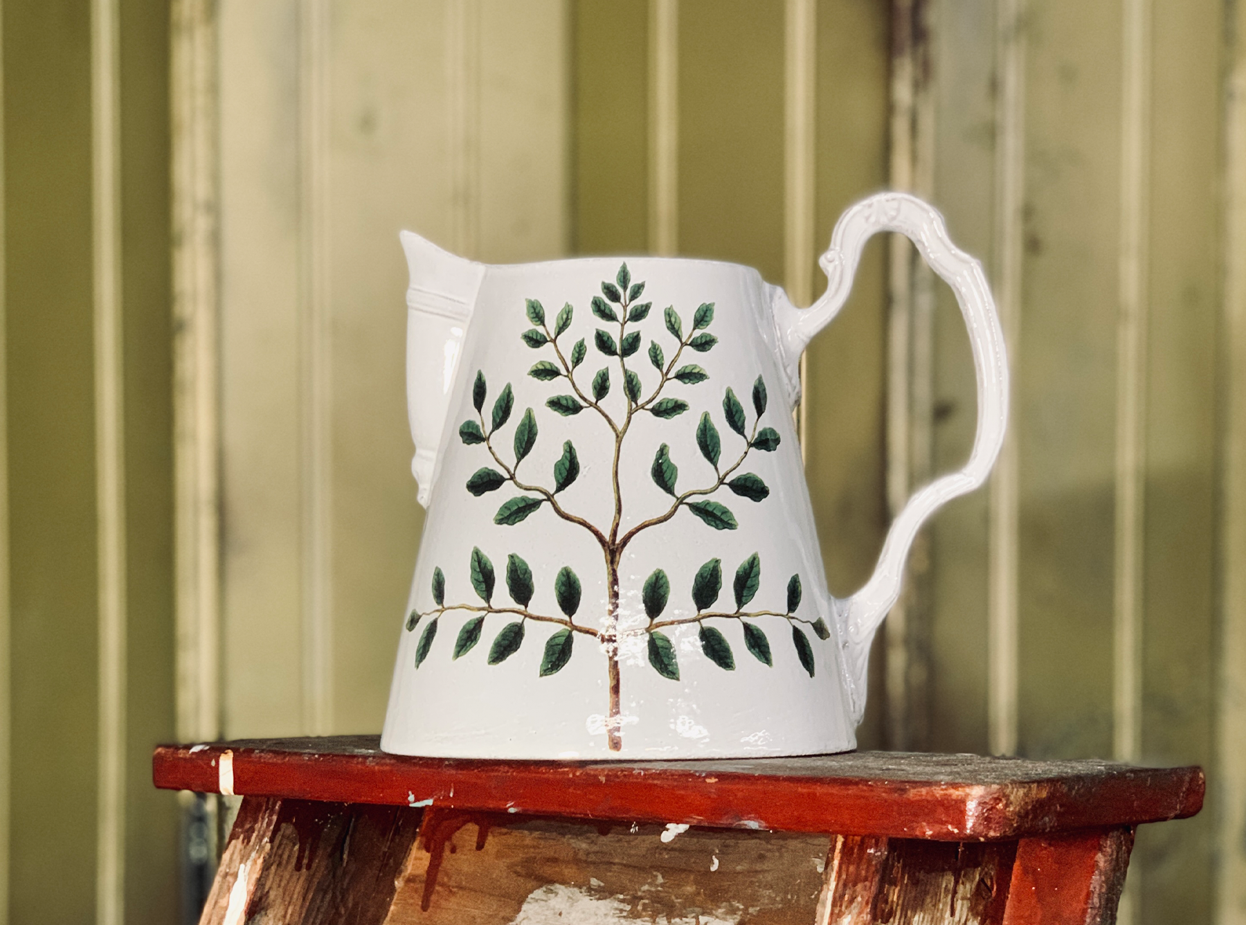 Medium Indigofera Colutea Pitcher by Astier De Villatte