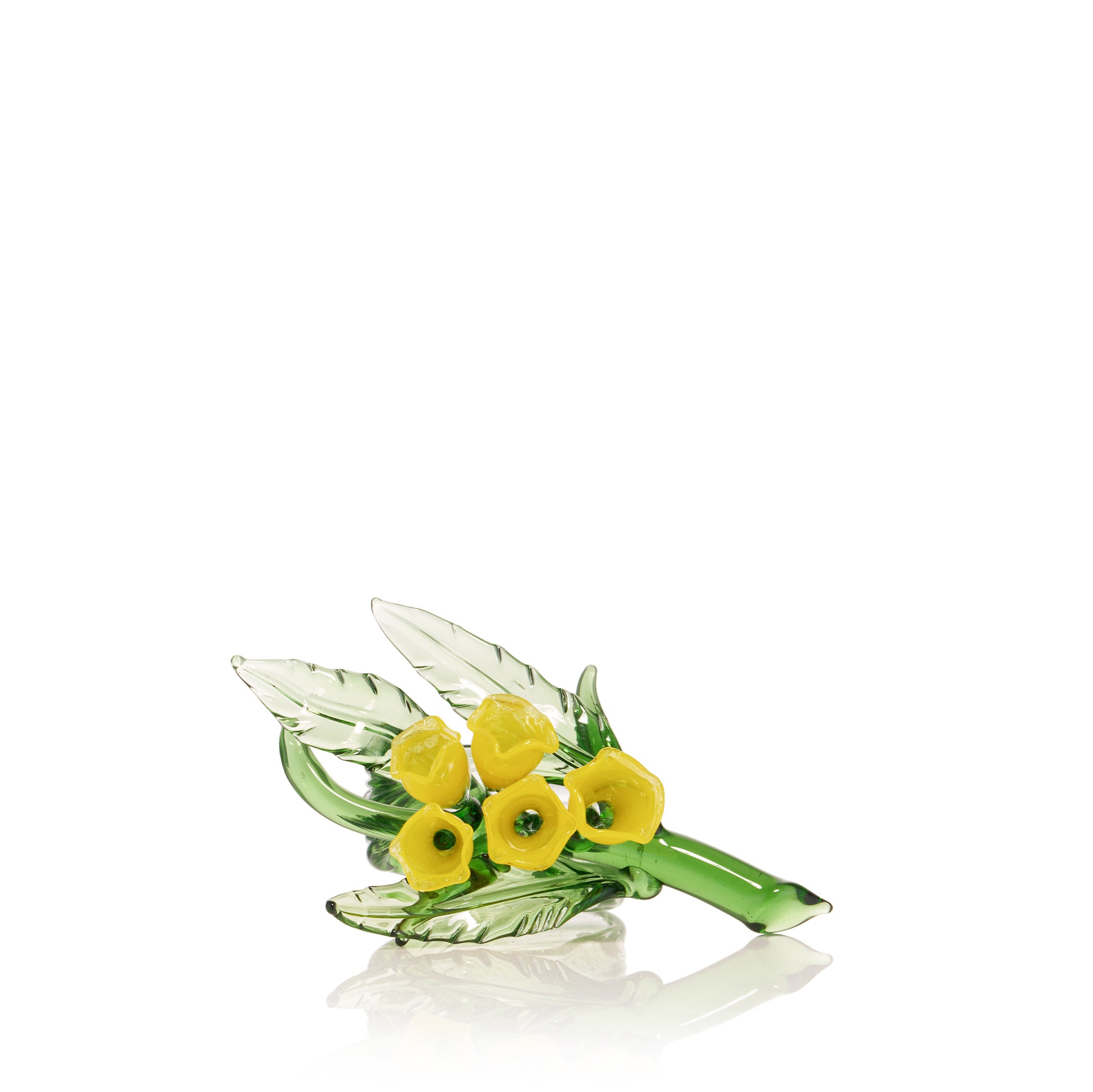 Jardin Fleuri - Mimosa Yellow Glass Napkin Ring