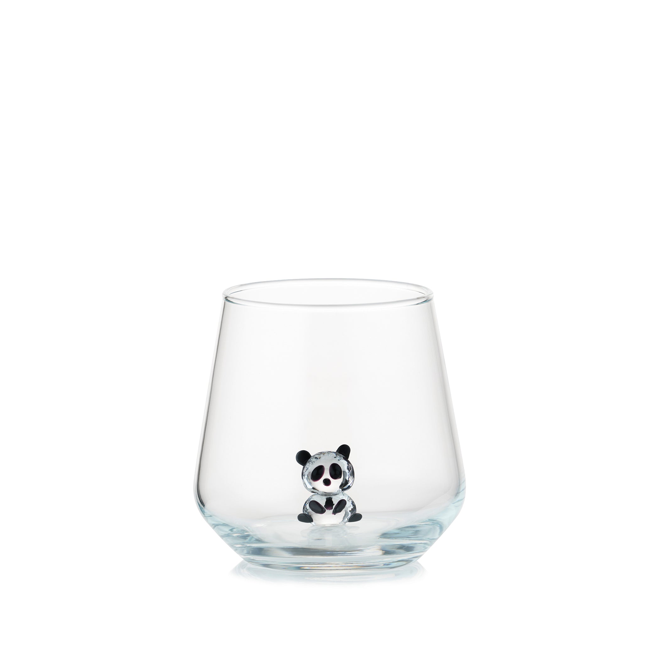 Handblown Murano Panda Glass
