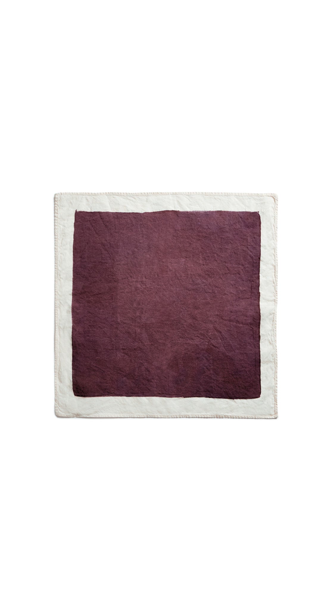 'Full Field' Linen Napkin in Grape Purple, 50x50cm
