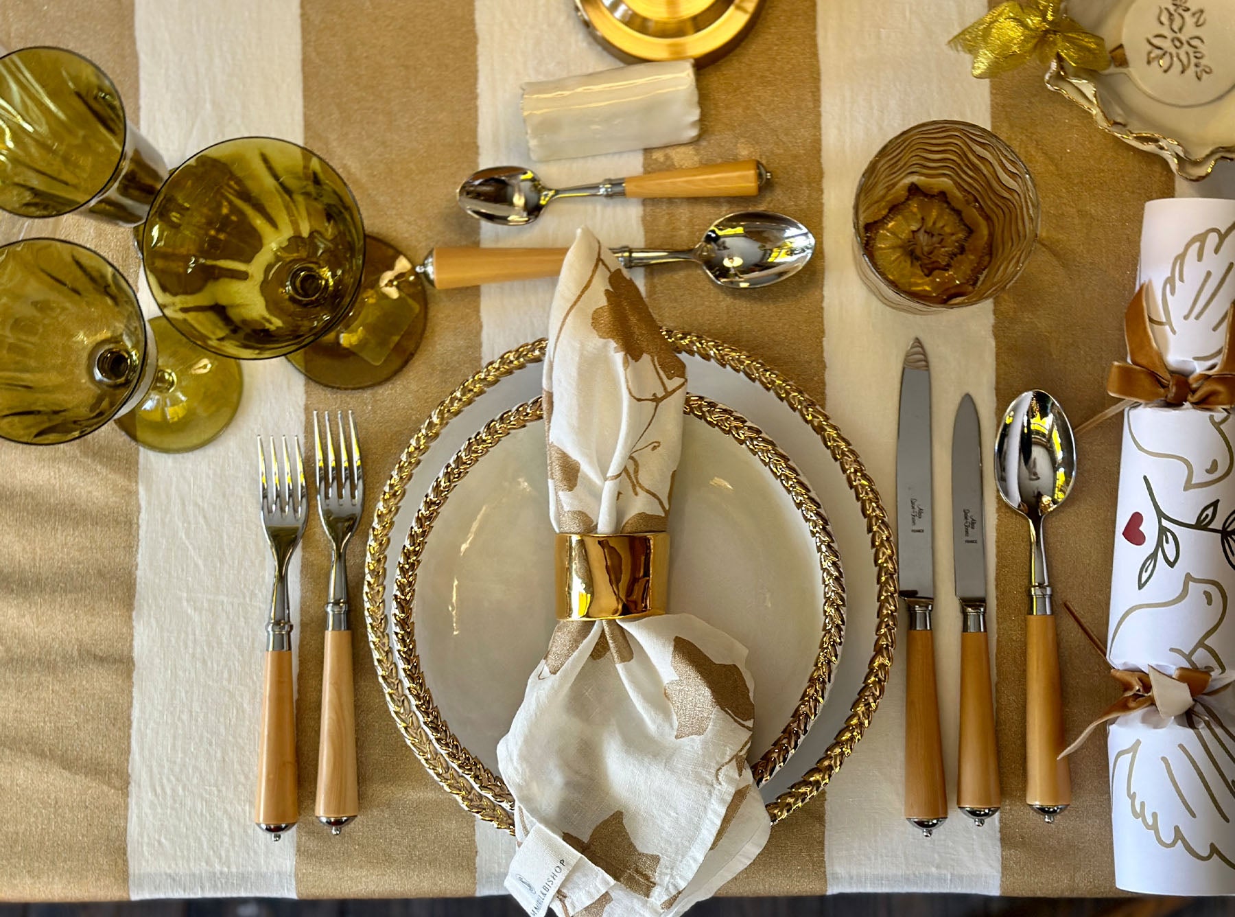 'Mistletoe' French Drum Lampshade, 13cm