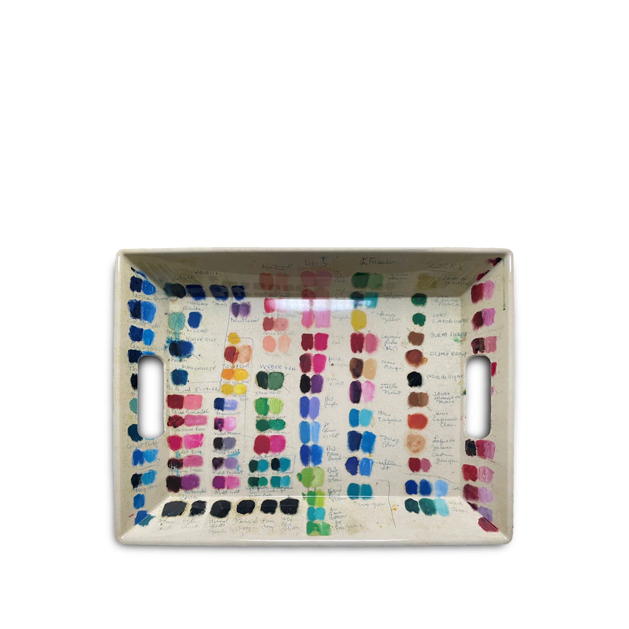 John Derian 'Mixed Tones’ Melamine Tray with Handles, 50cm x 37cm