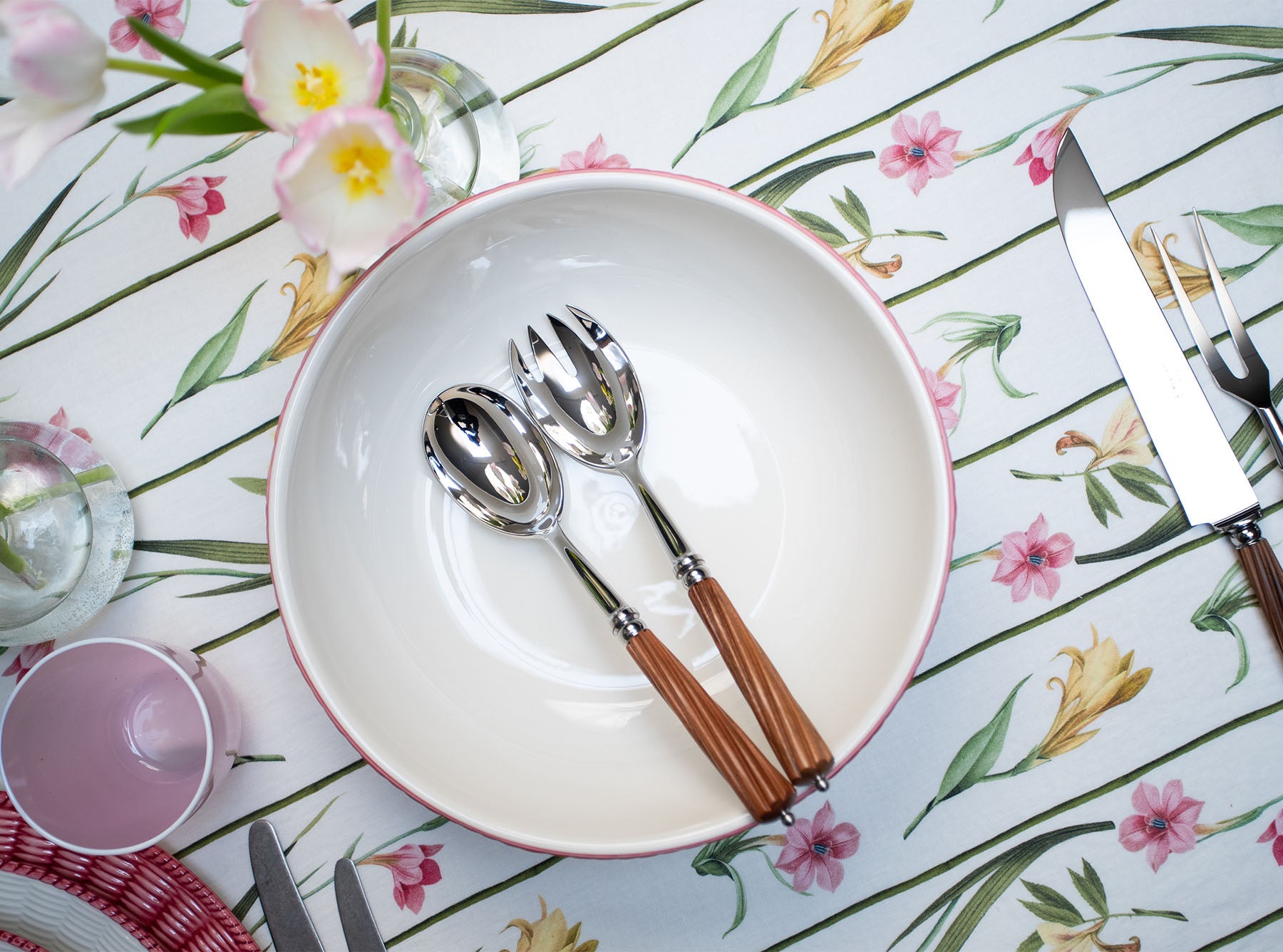 Montana Rosewood Stainless Salad Serving Set
