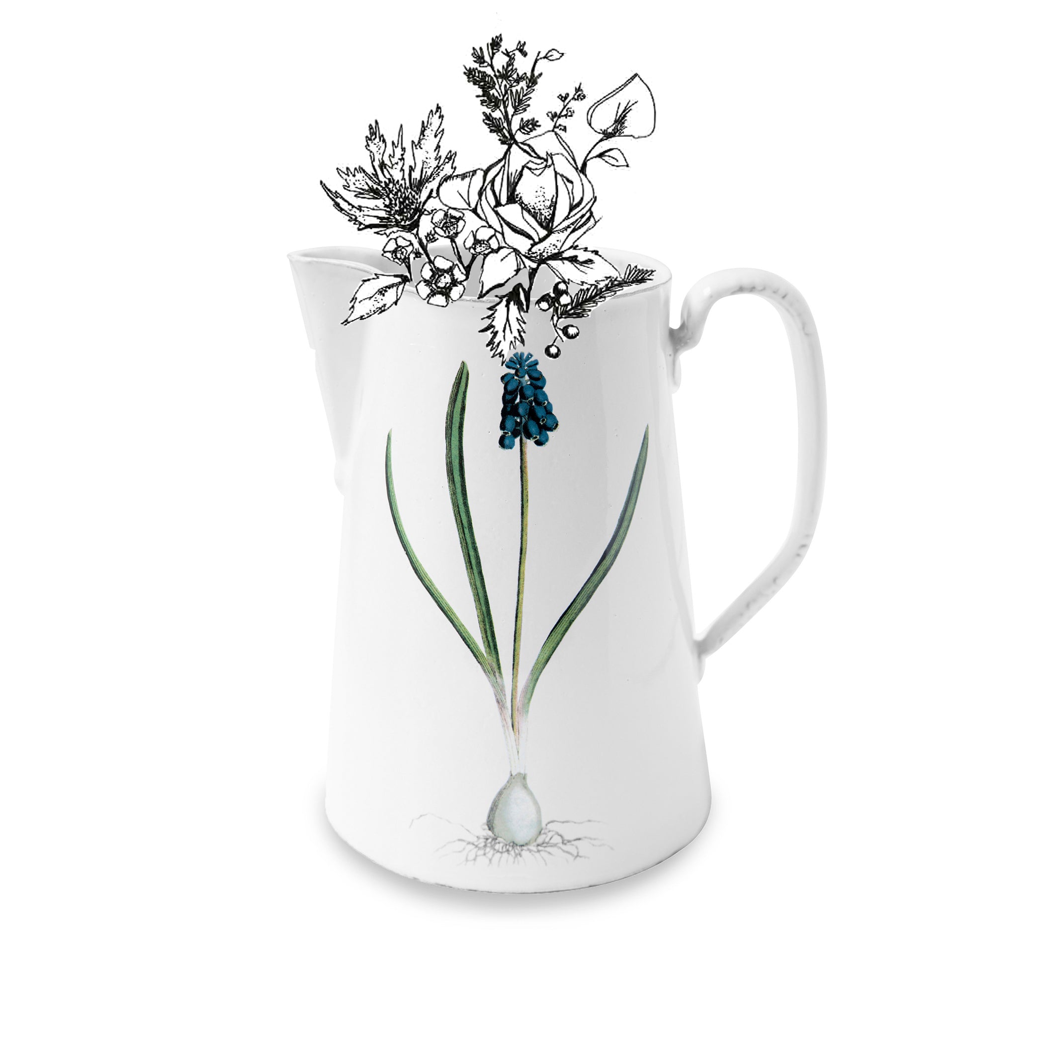 Muscari Pitcher by Astier de Villatte, 22cm
