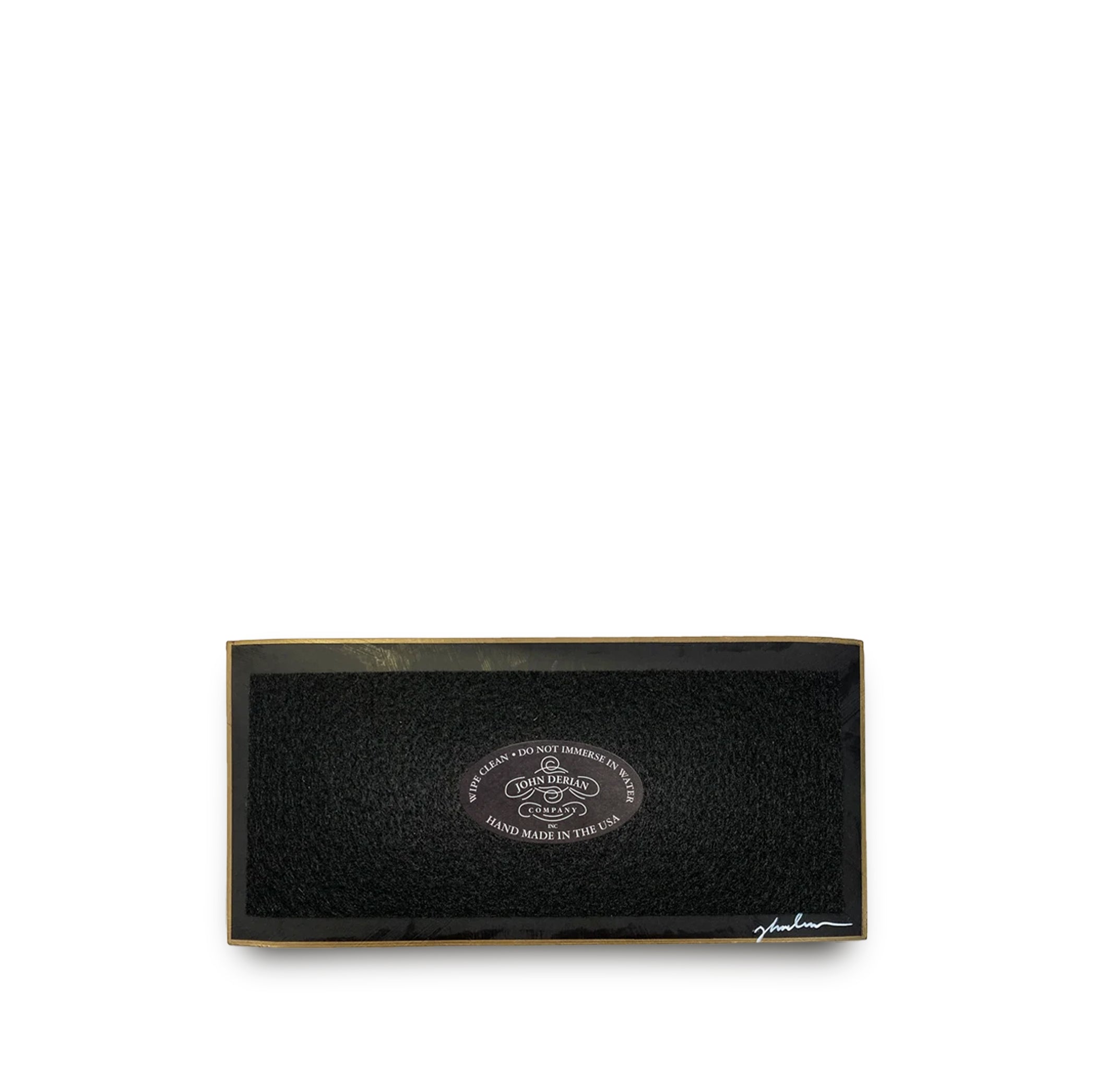 John Derian My Love Rectangular Thin Tray, 9 x 18cm