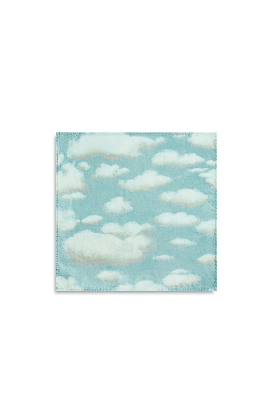 'Nuages' Cloud Linen Napkin in Blue, 50x50cm