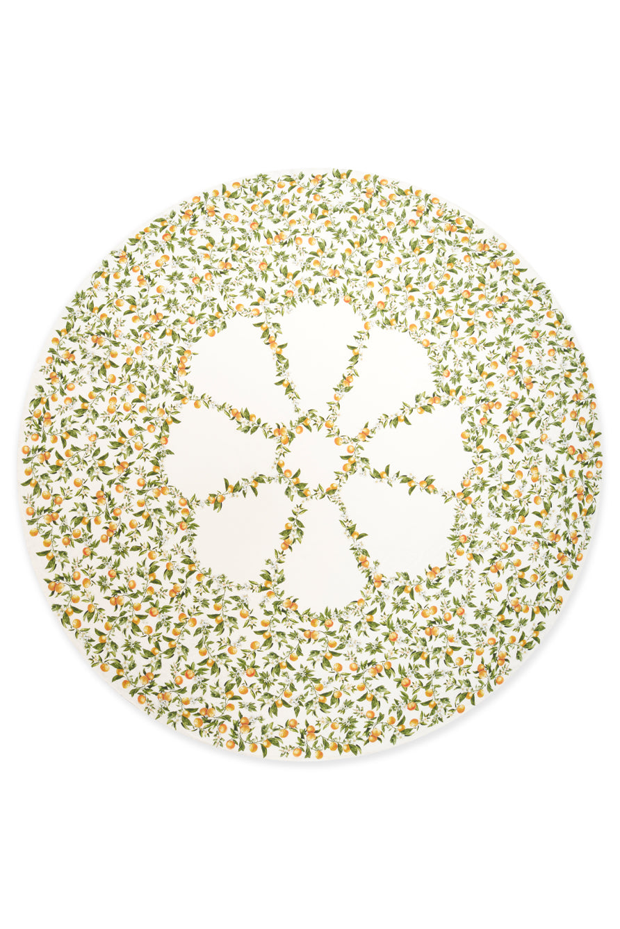 L'Orangerie Round Linen Tablecloth, 260cm