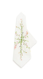 'Our June' Floral Linen Napkin, 50x50cm
