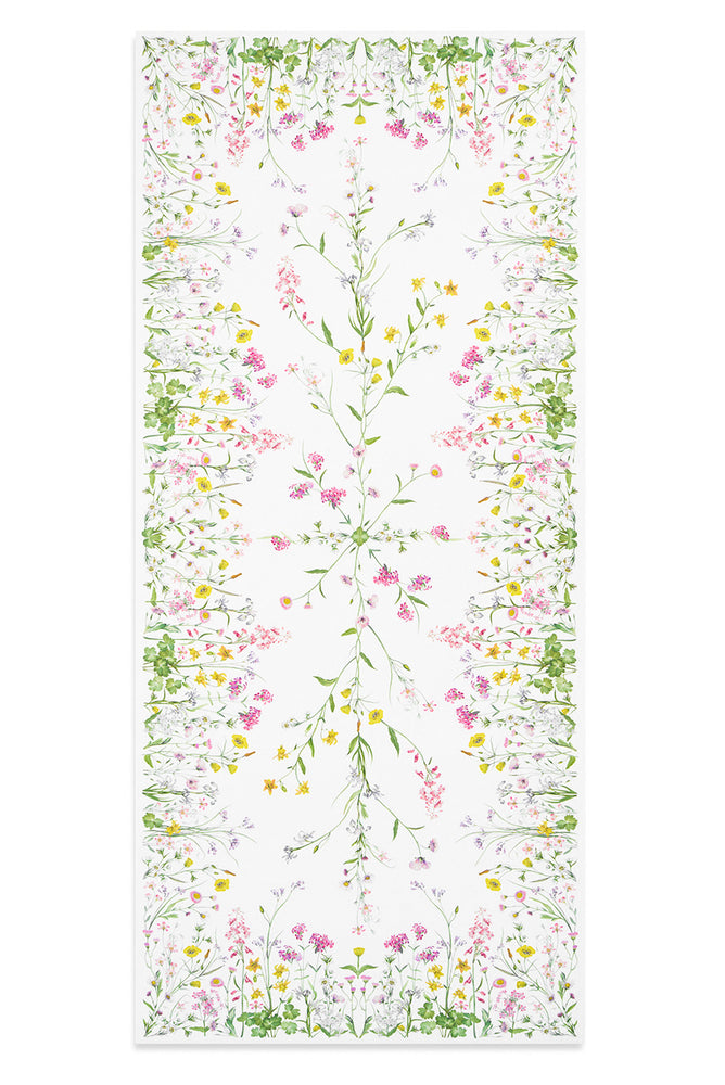 'Our June' Floral Linen Tablecloth