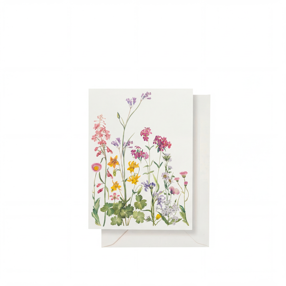 'June's Flowers' Greeting Card, 15cm x 10cm (A6)