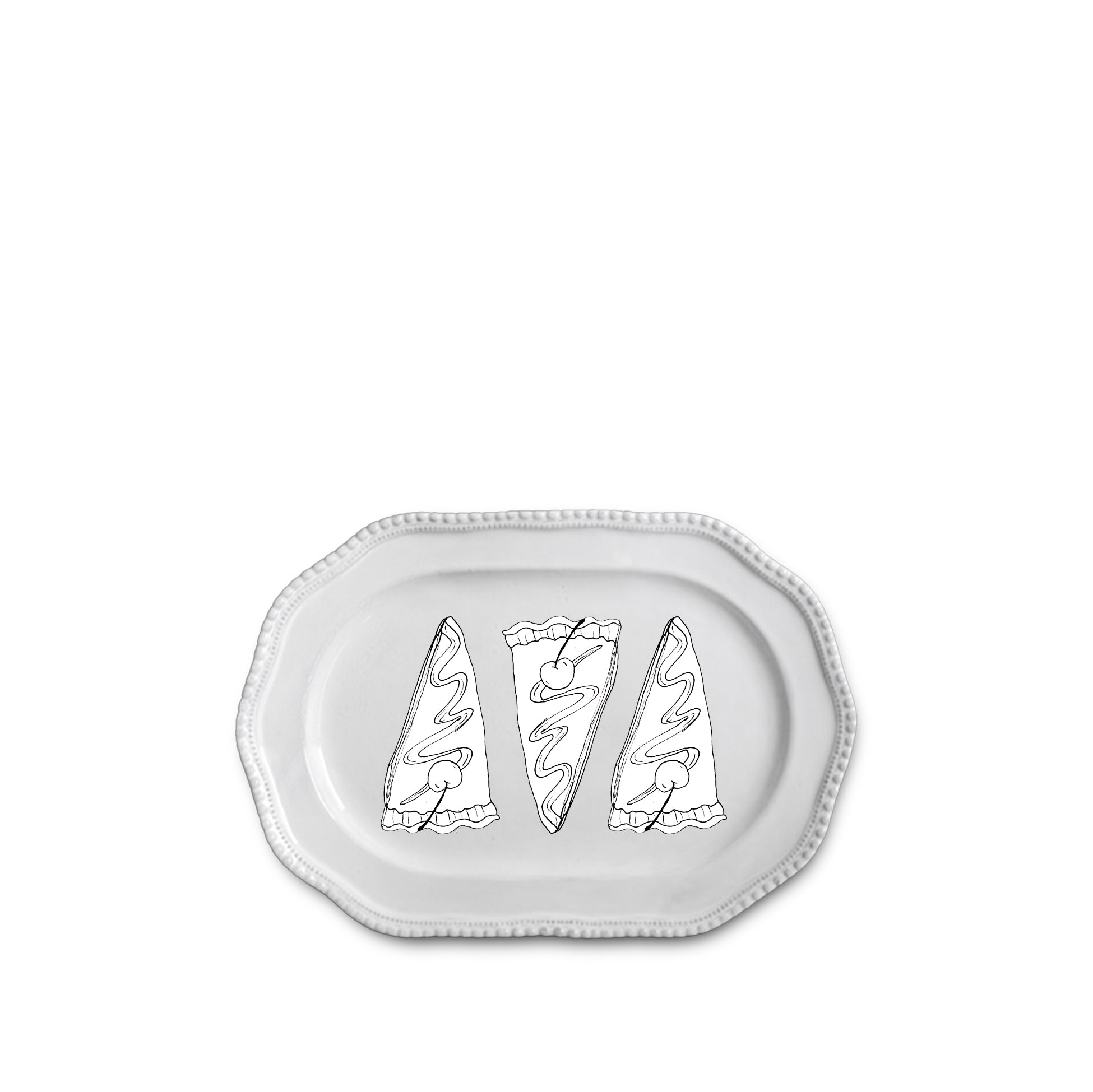 Clarabelle Ceramic Long Platter by Astier de Villatte, 35cm