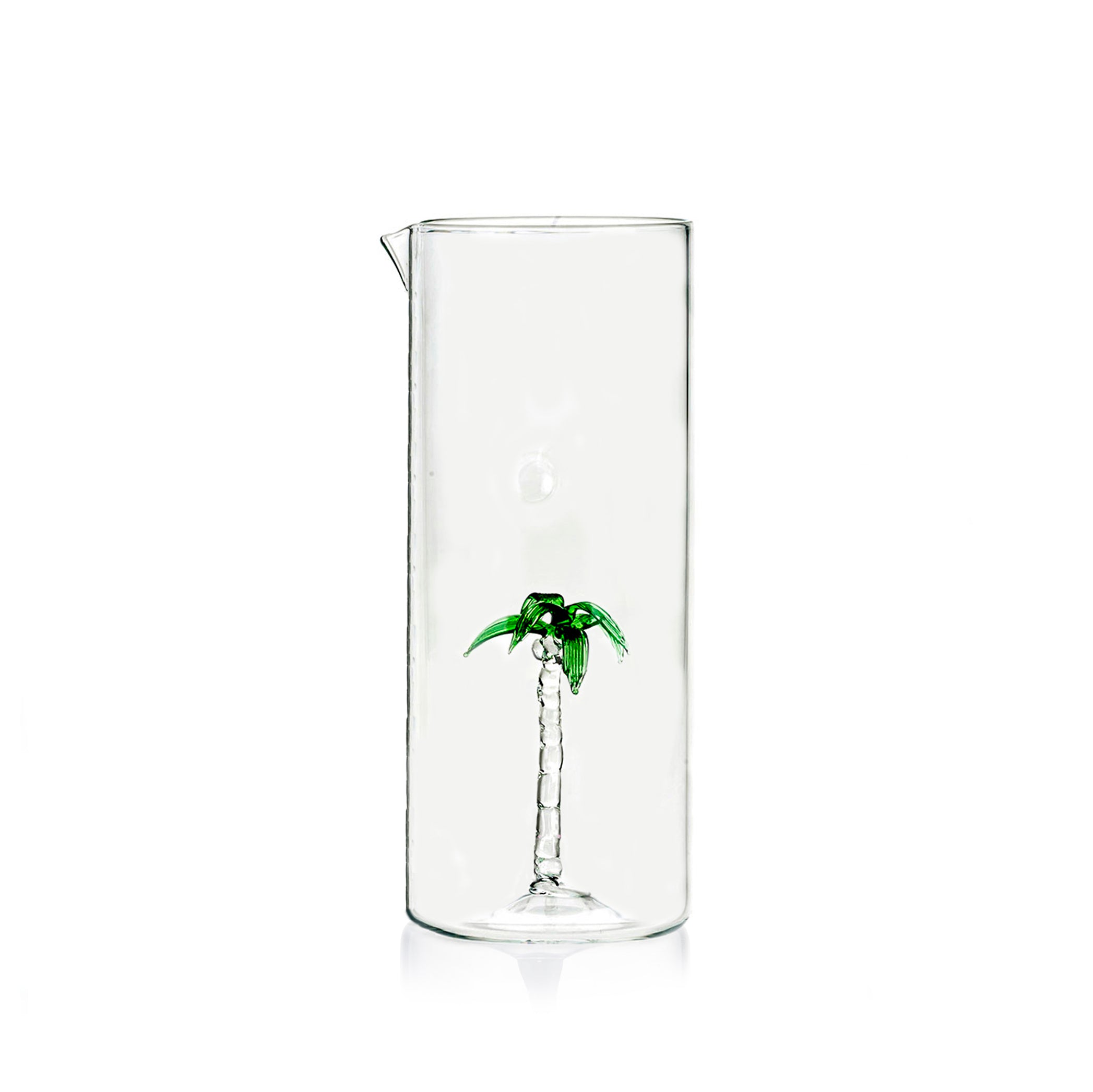 Handblown Murano Glass Palm Tree Carafe, 22cm