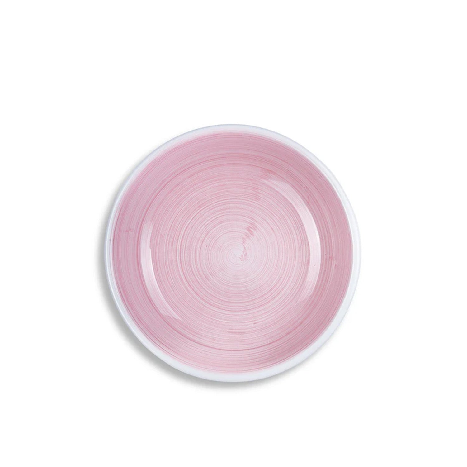 S&B 'Brushed' Ceramic Pasta Bowl in Pastel Pink, 22cm