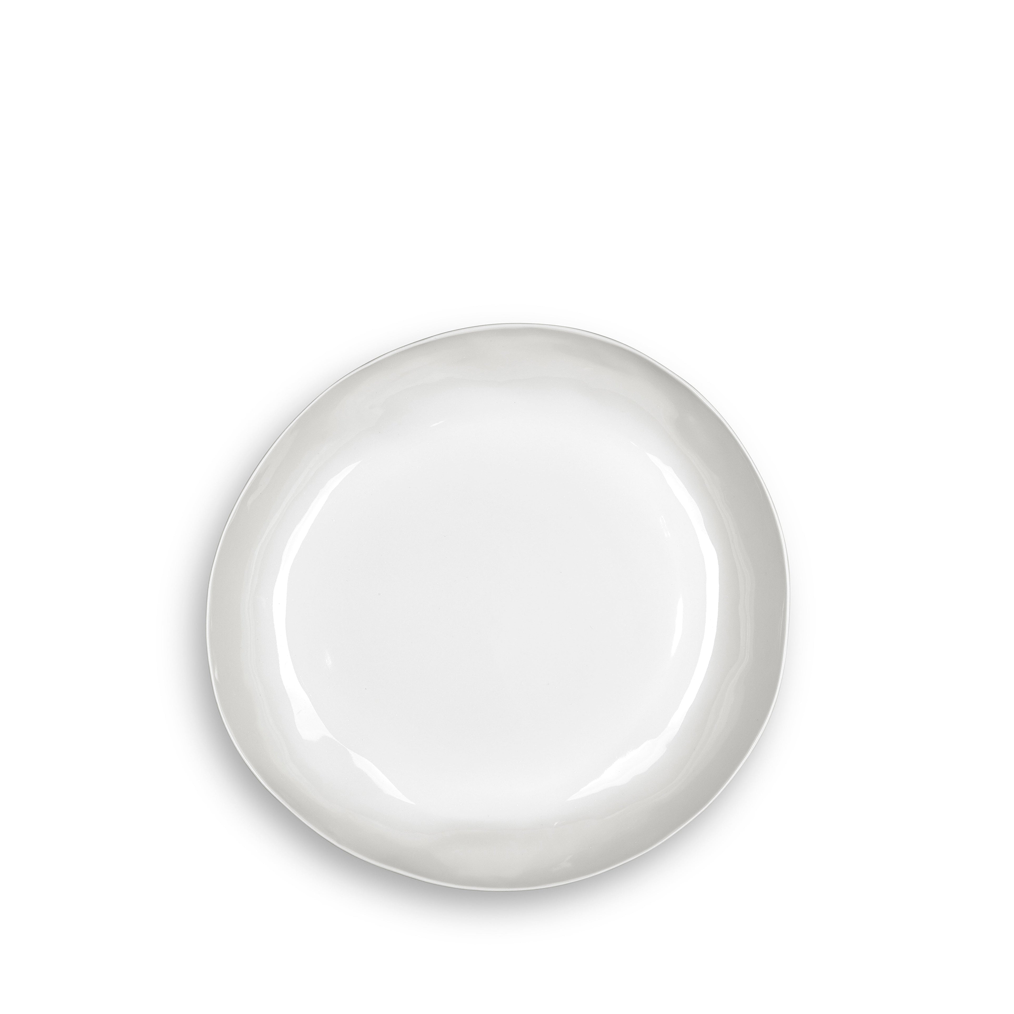 Summerill & Bishop Handmade 35cm Porcelain Salad Bowl with Plain Rim