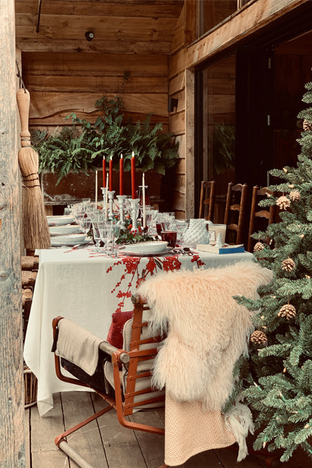 'Les Airelles' Linen Tablecloth