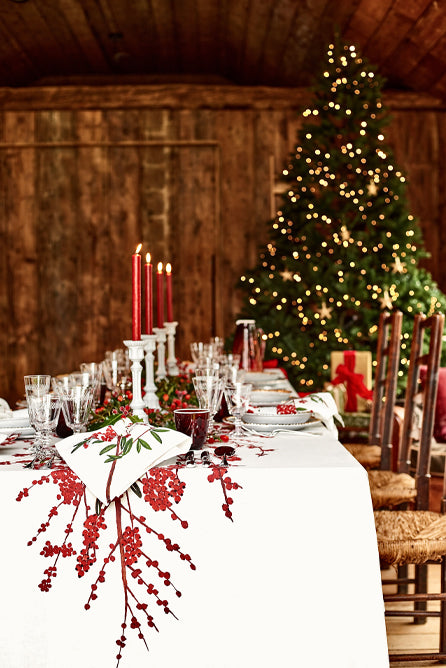 'Les Airelles' Linen Napkin, 50x50cm