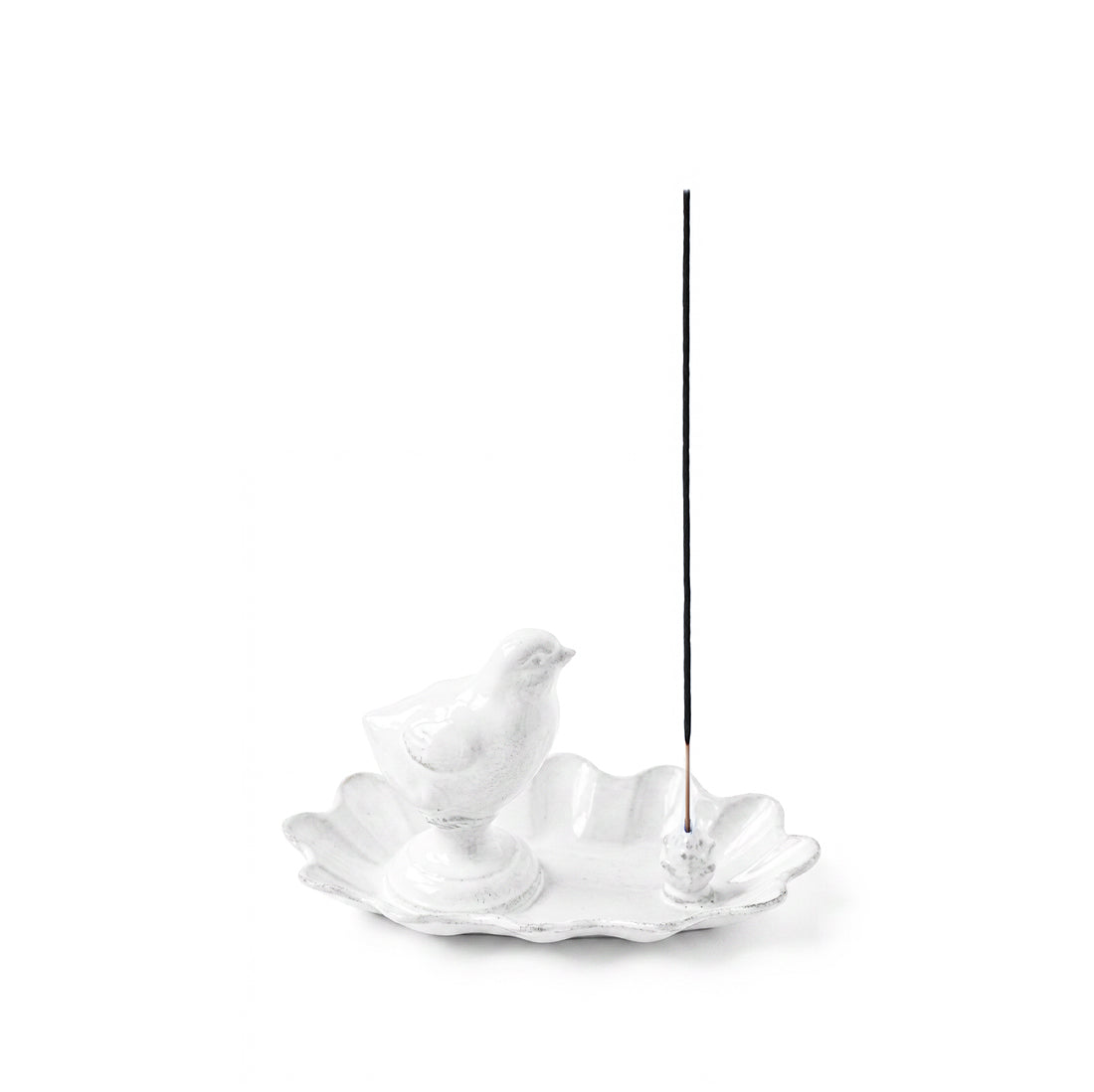 White Ceramic Poussin Chick Incense Holder by Astier de Villatte, 15cm