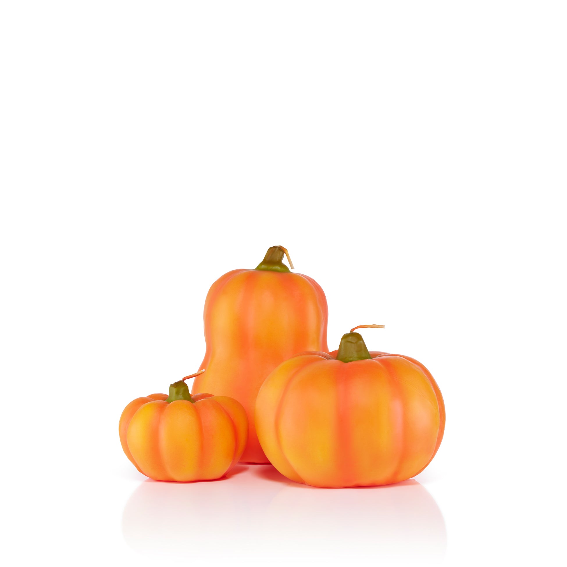 Long Pumpkin Decorative Candle, H.19 Ø12cm