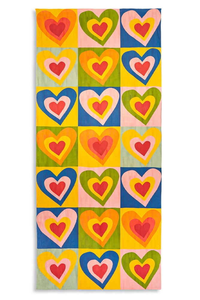 'Queen of Hearts' Linen Tablecloth