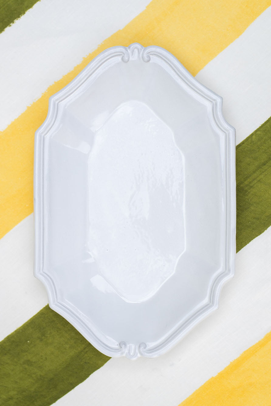 Regence Ceramic Small Oval Platter by Astier de Villatte, 29cm