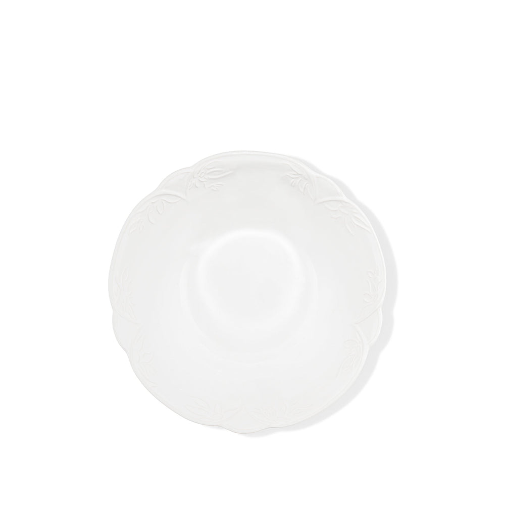 Bernadette's Falling Flower White Serving Bowl, 30cm