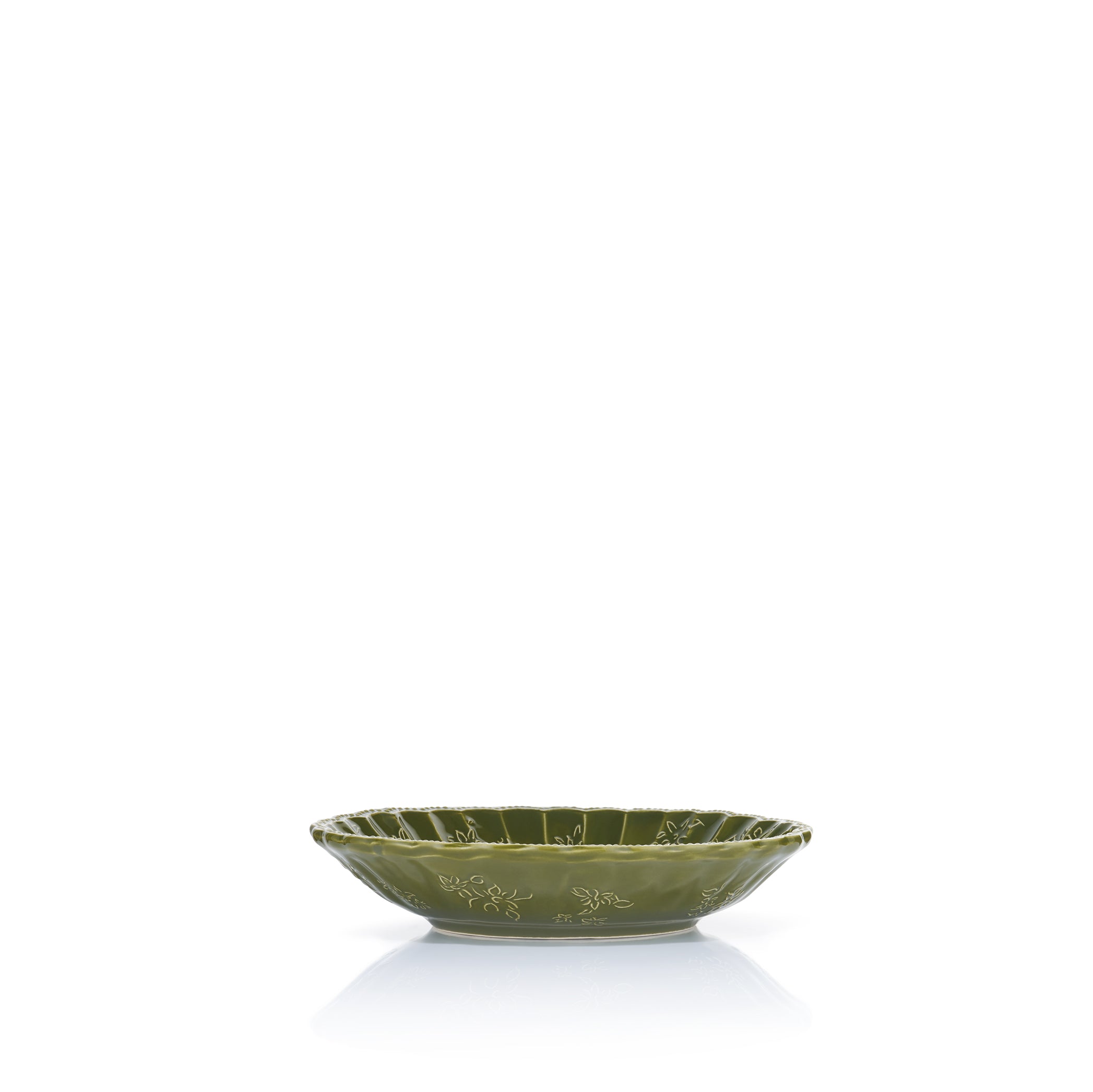 Bernadette's Falling Flower Green Soup Bowl, 22cm