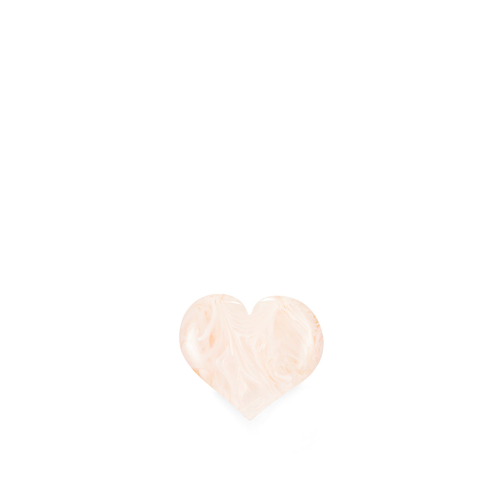 S&B Heart Rose Pink Resin Napkin Ring