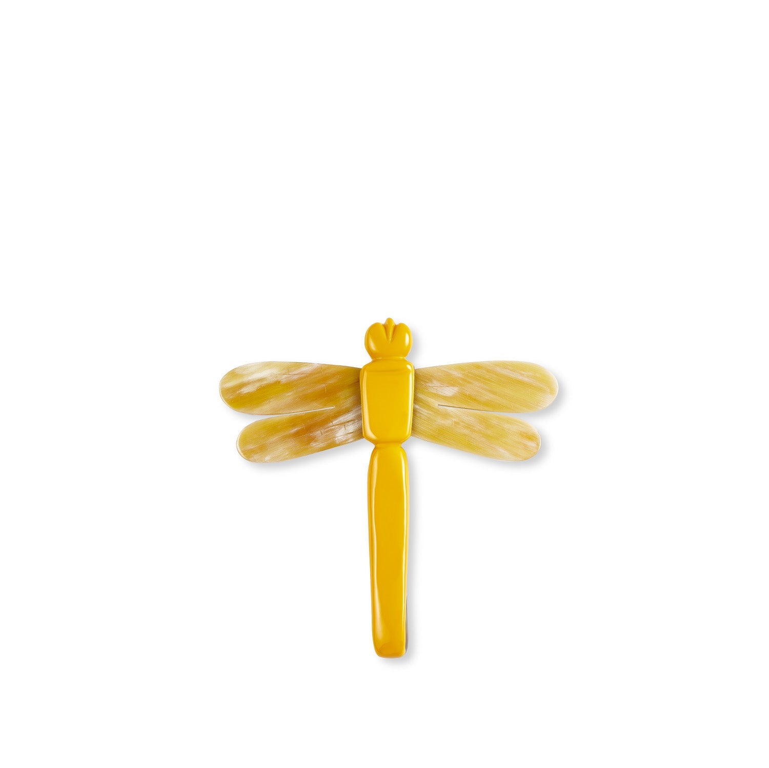 S&B Dragonfly Yellow Napkin Clip