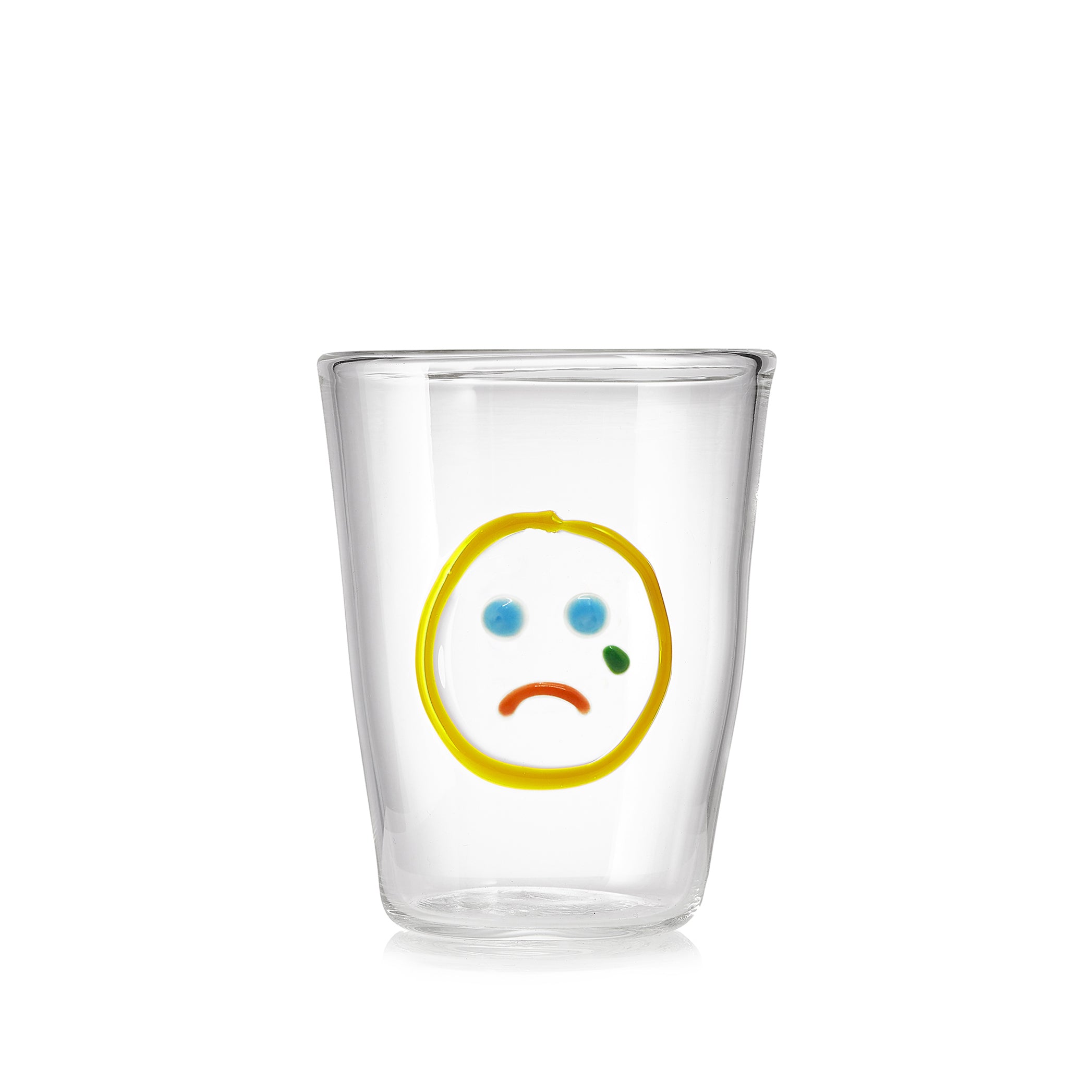 Handblown Glass 'Sad' Mood Tumbler