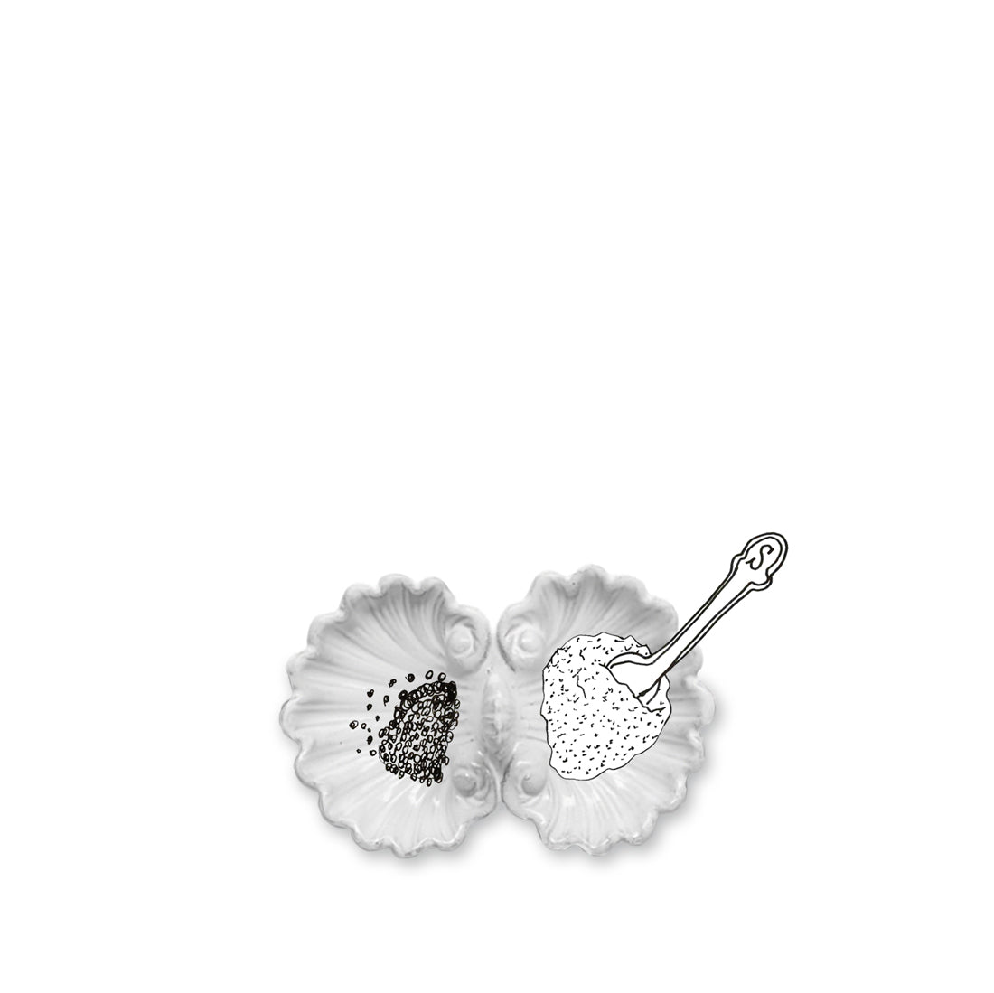 Ceramic Salt and Pepper Venus by Astier de Villatte, 13cm